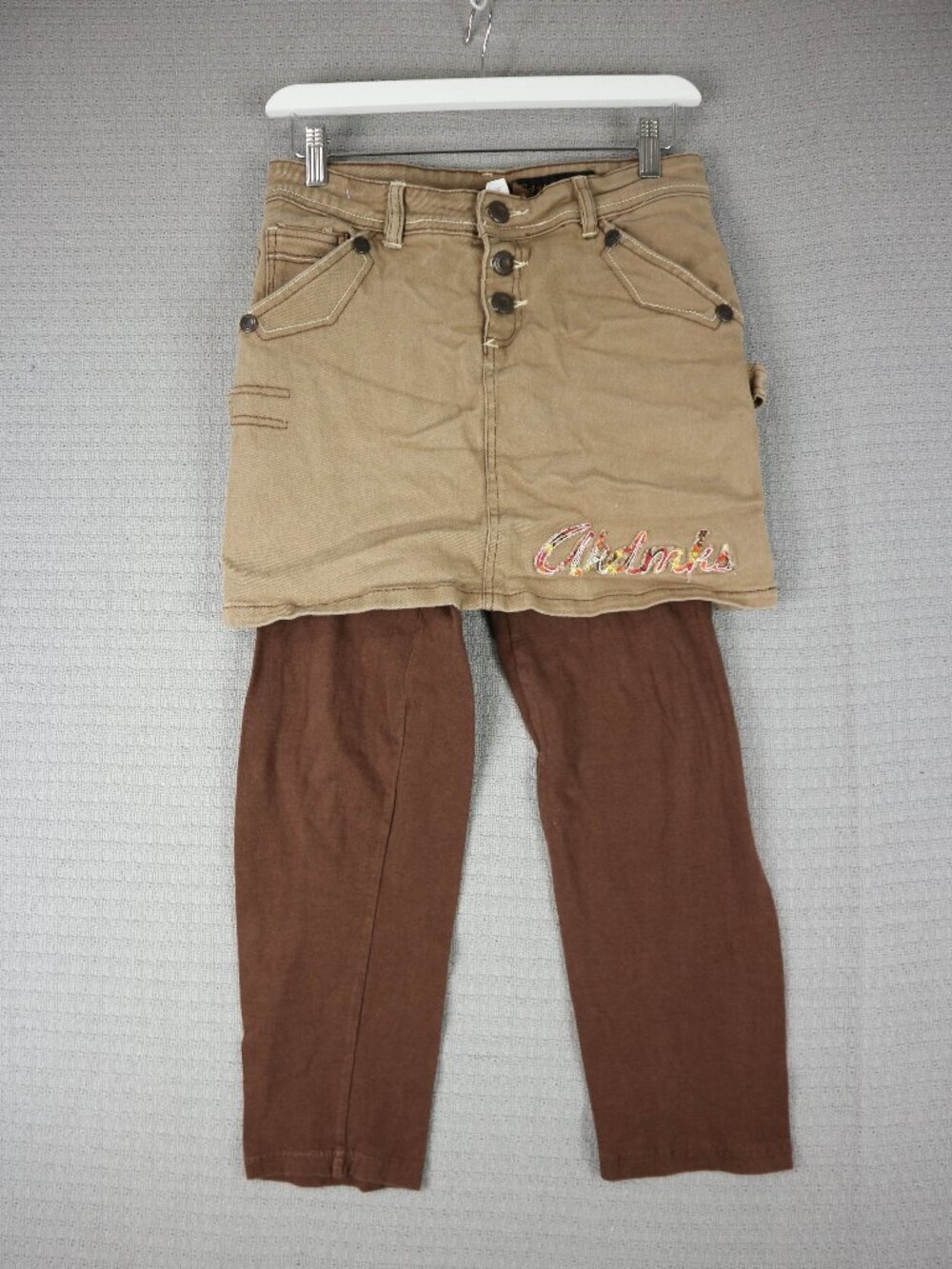 Akademiks Skirt and Leggings Combo Y2K Vintage Streetwear 28W
